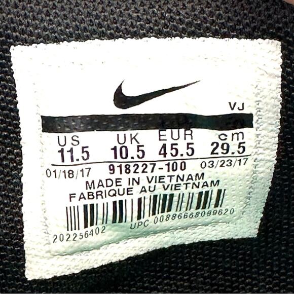 Nike Dualtone Racer Men Running Shoes Sz 11.5 White Mesh Lightweight Breathable - Picture 7 of 14